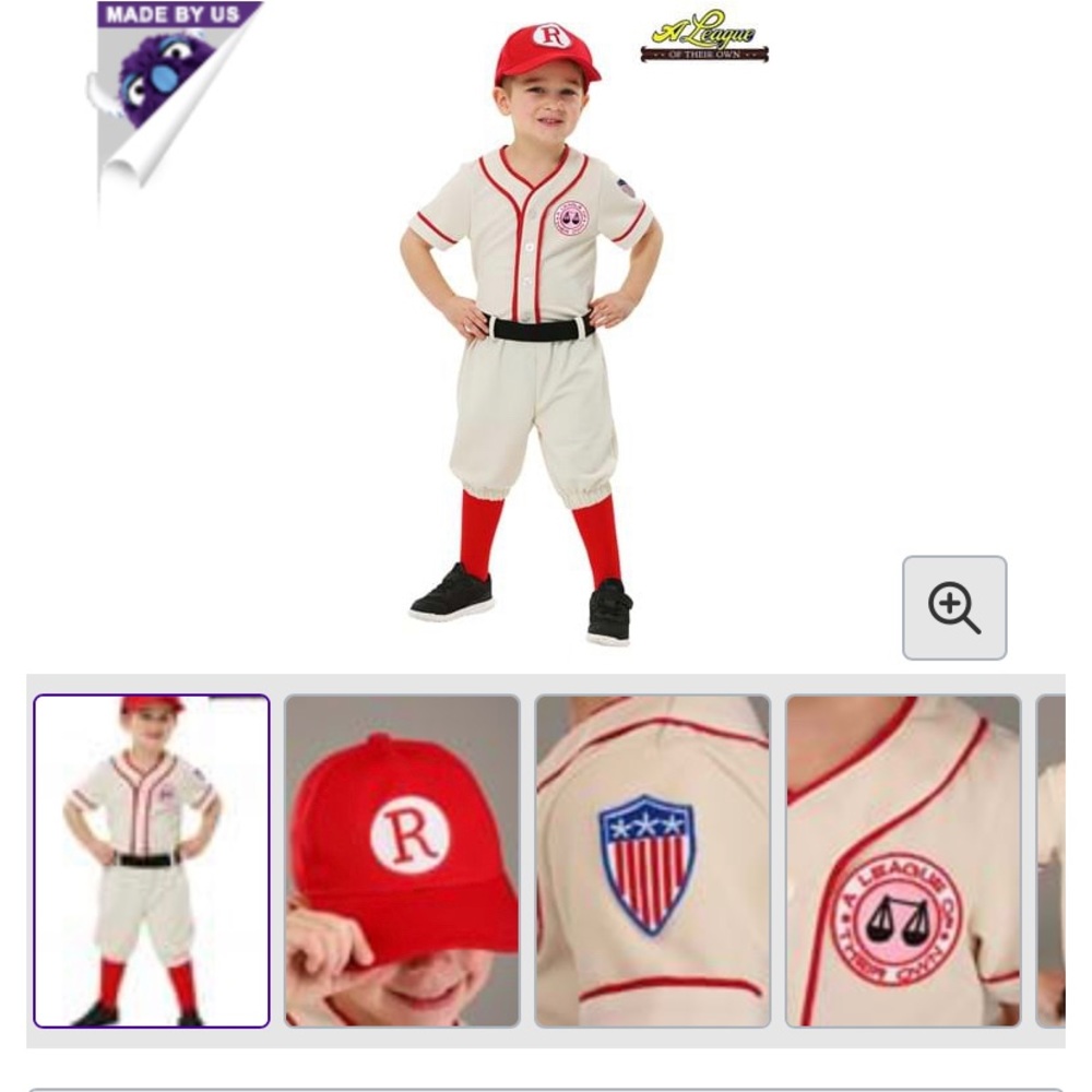 Toddler Halloween Costume - A League of Their Own Baseball Coach!